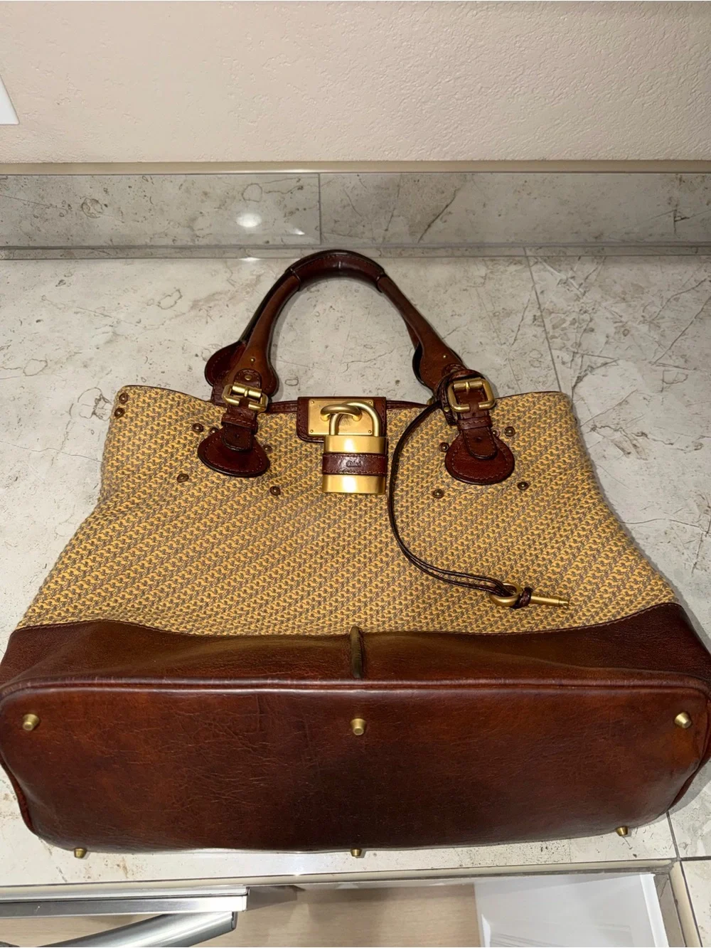 Chloe Paddington Tote with Lock & Key - Picture 17 of 17